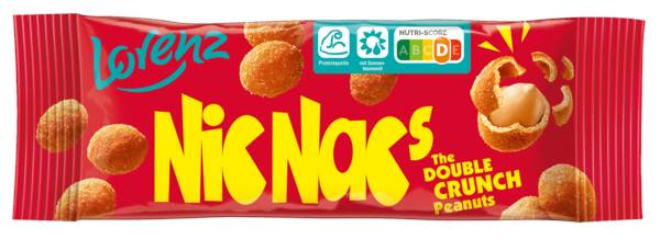 Lorenz Snack-World Nic Nac's, orzeszki ziemne w chrupiącej panierce, prażone, 0,035 KG/TB