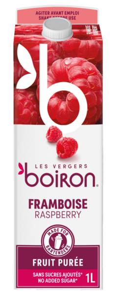 Boiron Himbeerfruchtpüree 100%, ohne Zuckerzusatz, 1 L/PK
