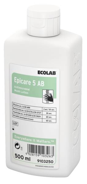 Ecolab Epicare 5AB, Waschlotion, antimikrobiell, (9109590) 500 ML/FL