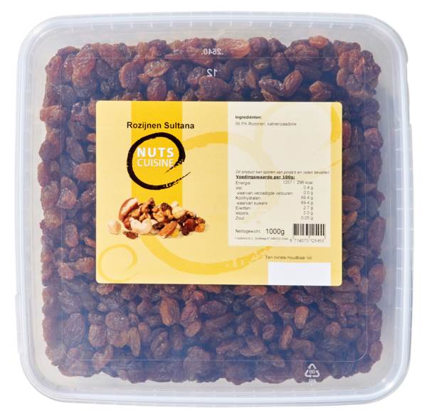 Nuts Cuisine rozijnen sultana 1 KG/BK
