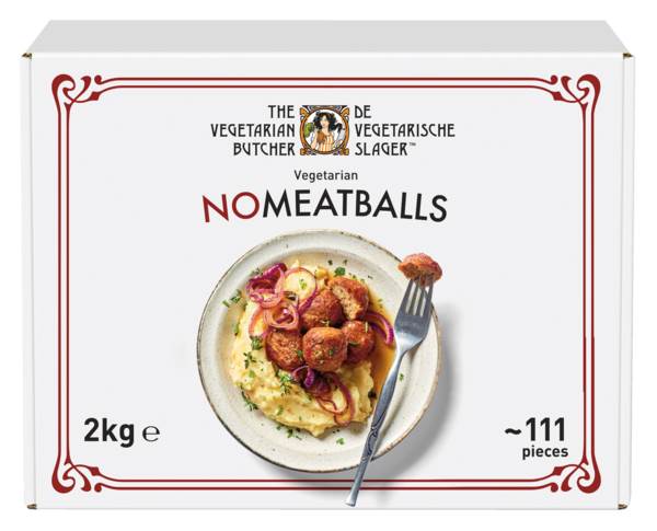 DV The Vegetarian Butcher NoMeat balls vegetarische gehaktbal klein 2 KG/DS