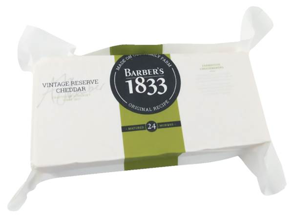 Barber's 1833 vintage cheddar 50+, buitenlanse kaas 1,25 KG/ST