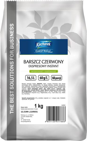 Kucharek Barszcz czerwony instant, 1 KG/TB