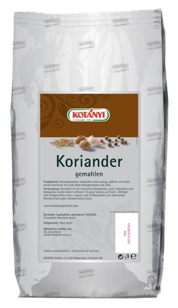 Kotanyi Kolendra mielona, 1 KG/TB