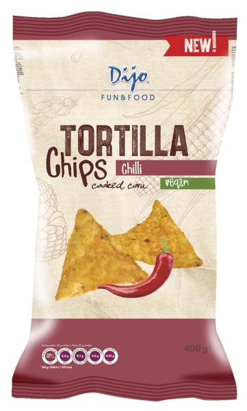 Dijo Nachos chili, tortilla Chips, 400 GR/PA