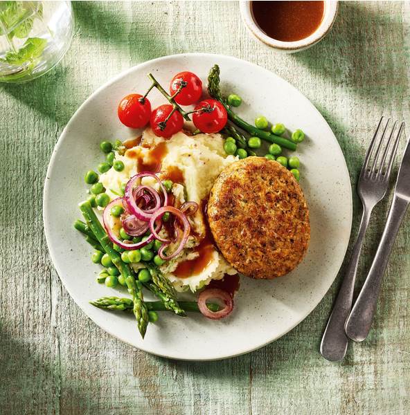 TK Garden Gourmet Frikadelle vegan, ca.100g, (12571694) 2 KG/BT auf Basis von Sojaeiweiß