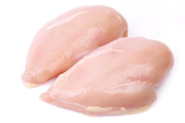 Filet z piersi kurczaka, kaliber 100g, 4x ok.2,5kg, 10 KG/KT