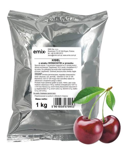 Emix Kisiel wiśniowy, bez cukru, 1 KG/PA
