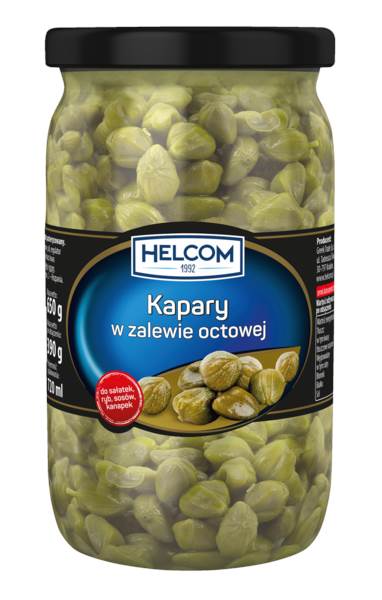 Helcom Kapary w zalewie octowej, 650 GR/SŁ masa netto po odsączeniu: 390 g