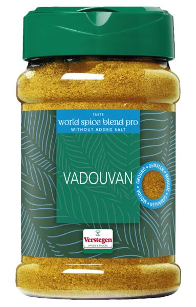 Verstegen vadouvan, zonder toegevoegd zout, strooibus 160 GR/ST