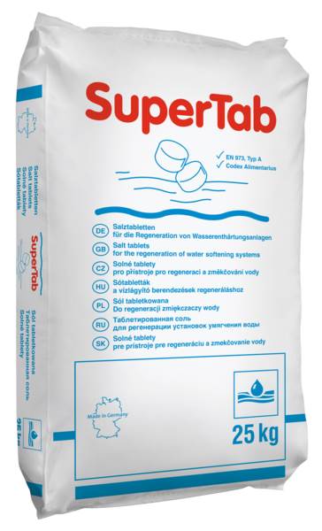 Sól do zmiękczania wody, tabletki, do zmywarek, 25 KG/WO