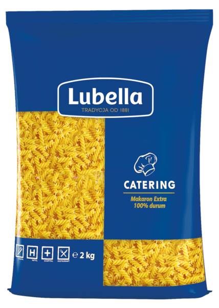Lubella Lubella Makaron świder, z pszenicy durum, 2 KG/PA