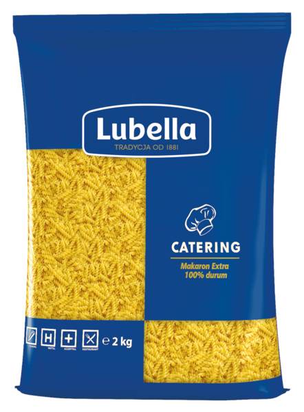 Lubella Makaron świderki, z pszenicy durum, 2 KG/PA