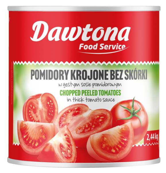 Dawtona Pomidory krojone, bez skórki, 2,44 KG/PS