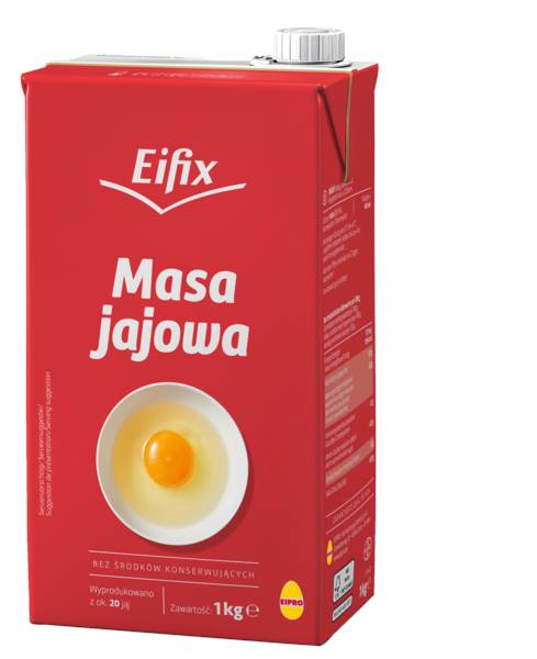 Eifix masa jajowa płynna, pasteryzowana, z całych jaj, 1 KG/ST