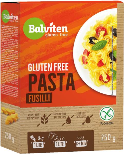 Balviten Makaron fusilli, bezglutenowy, 250 GR/PA