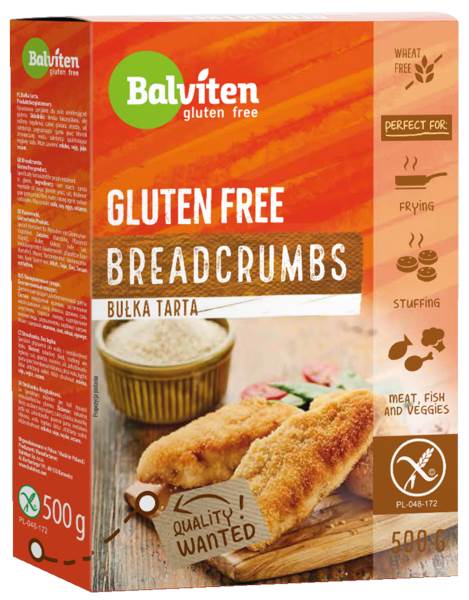 Balviten Bułka tarta, bezglutenowa, 500 GR/PA
