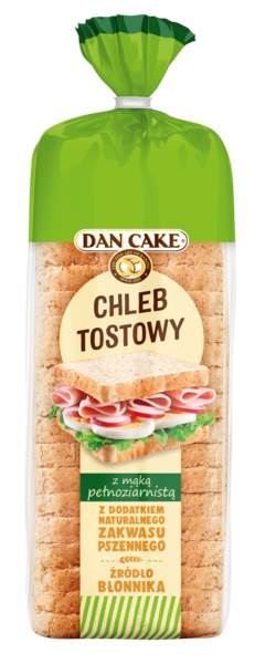 Dan Cake Chleb tostowy pełnoziarnisty, 500 GR/PA