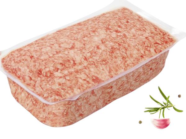 Łuków Mięso mielone z łopatki wieprzowej, zawartość tłuszczu < 30%, ok. 2,5 KG/PR