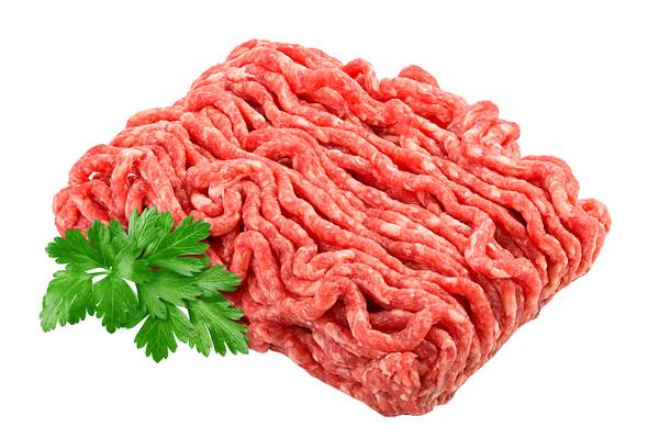 Łuków Mięso mielone wieprzowo-wołowe, zawartość tłuszczu < 30%, ok 2,5 KG/PR