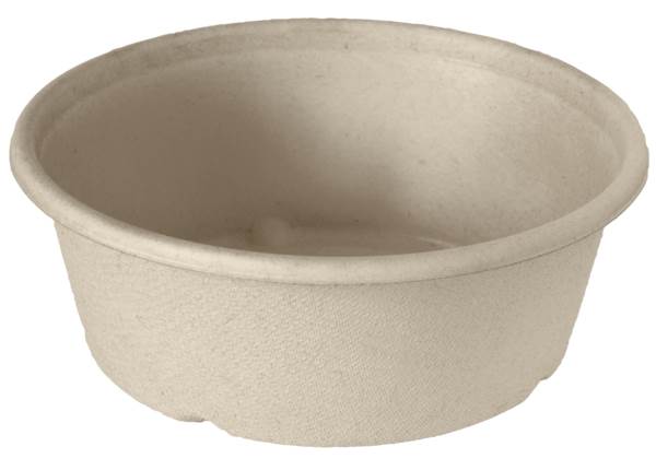 Duni BioPak Salatschale Bagasse, braun, 600ml, 154x154x56mm,40 Stück, (198929) 1 PK