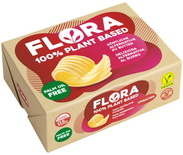 Flora Professional 100% Pflanzliche Butter-Alternative, ungesalzen, 0,25 KG/PK
