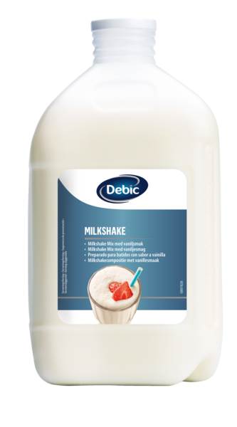Debic Milkshake, o smaku waniliowym, 2,5% tłuszczu, UHT, 5 L/ST