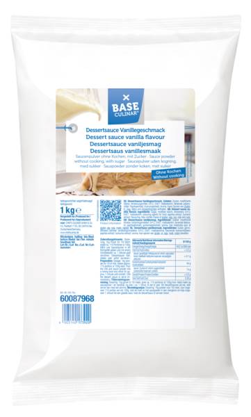 Base Culinar Dessertsauce Vanille ohne Kochen, 1 KG/BT