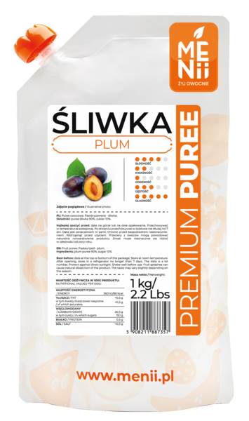 Menii Premium Puree Śliwka 1 KG/ST
