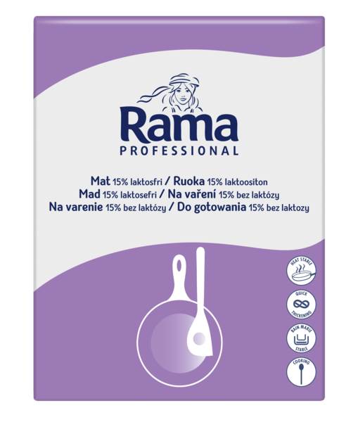 Rama Professional do gotowania bez laktozy, 15% tłuszczu, alternatywa dla śmietany, 10 L/ST