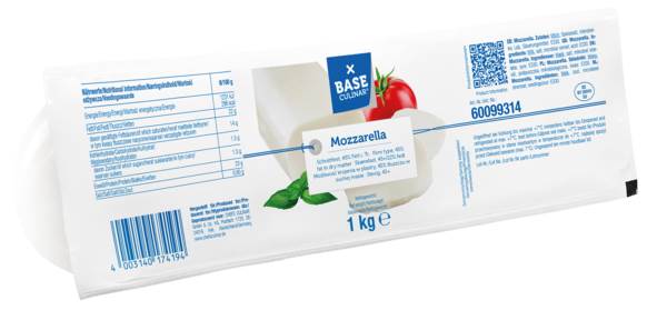 Base Culinar Mozzarella 45%, schnittfest, 1 KG/ST