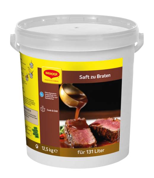 Maggi Professional Saft zu Braten, sofort löslich, Ergiebigkeit 131 L (12577435) 12,5 KG/EI
