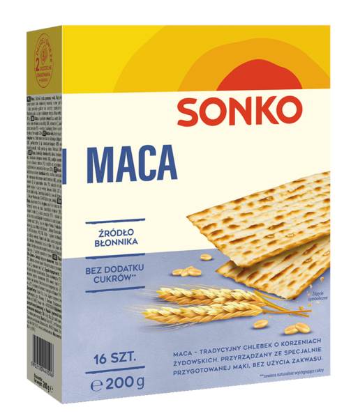 Sonko Maca tradycyjna, pszenna, 200 GR/PA