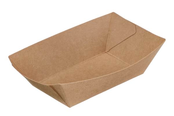 Guillin Finger food Łódeczka papierowa 125 ml, kraft, 107 x 76 x 29 mm, 250 ST/PA , nr kat.BT125CARK