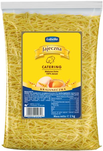 Lubella Makaron krajaneczka, jajeczny, 2 KG/PA