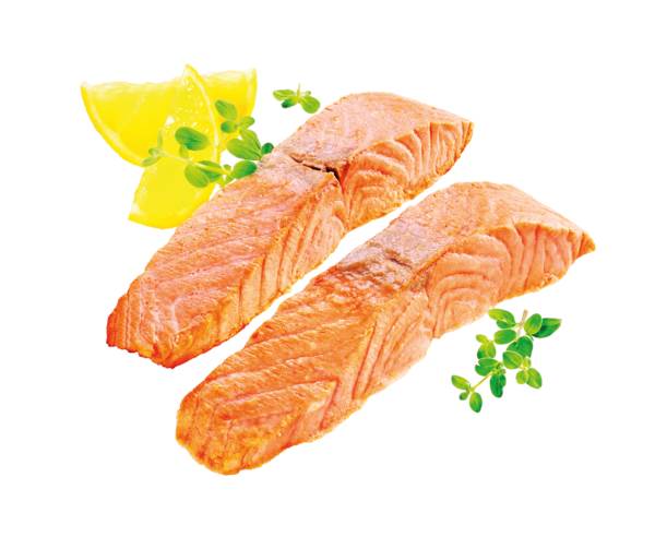 TK ASC Lachsfilet-Portion, ohne Haut, gegart, ca. 80g, einzeln tiefgefroren, 2,5 KG/KT