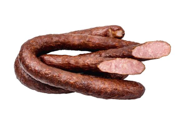 Getmor Kiełbasa góralska, wieprzowa, wędzona, parzona, średnio rozdrobniona,ok. 1,5 KG/PR