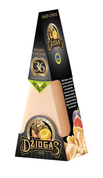 Dziugas Gourmet, ser twardy dojrzewający 36 miesięcy, klinek, 180 GR/ST