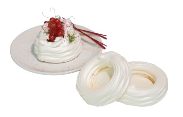 Bezy, okrągłe gniazda bezowe, fi ok.8,5 cm, H ok. 3 cm, 24 szt/kt, 0,48 KG/KT , waga niestandaryzowana