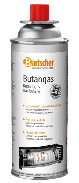 Bartscher Gaskartusche BG227, Inhalt: 227g, Butangas 1 DS passend für Bartscher Flambierbernner 1300GK
