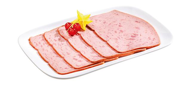Base Culinar Fleischkäse grob, in Scheiben, 0,5 KG/PK 22 Scheiben á ca. 23g pro Packung