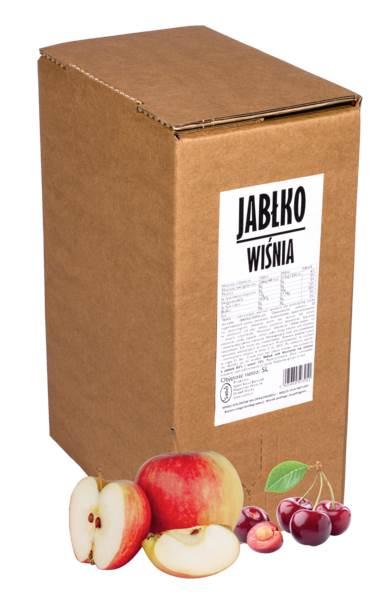 SADVIT Sok jabłko-wiśnia, tłoczony, naturalnie mętny 5 L/BX