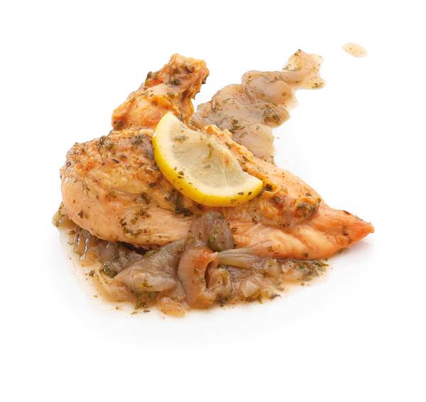 TK Star Culinar Hi Taste Zitronenhähnchen "Supreme", 300-g-Portion, 15 PO/KT Hähnchenbrust "Supreme" in Zitronen-Zwiebel-Sauce