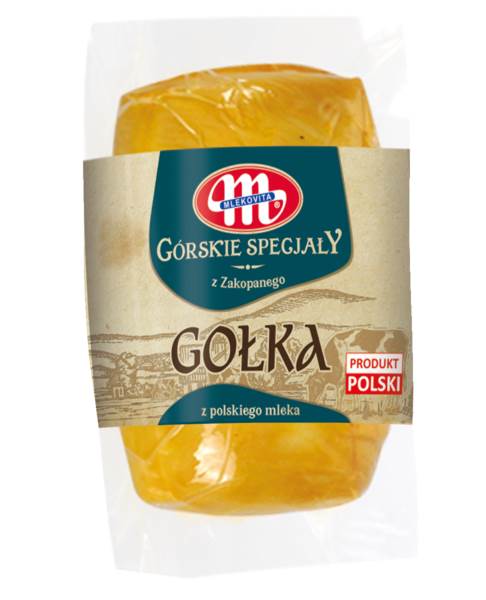 Mlekovita Gołka, z mleka krowiego, ser parzony dojrzewający, wędzony, 135 GR/PA