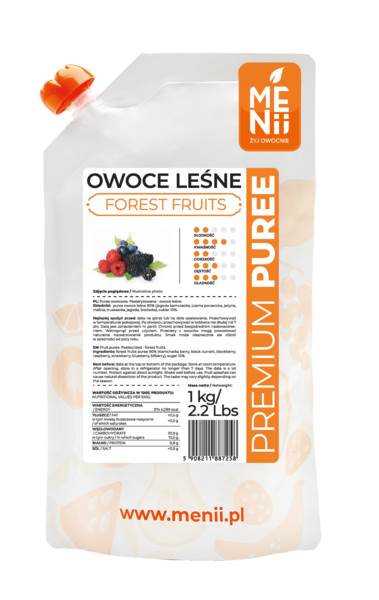 Menii Premium Puree Owoce Leśne 1 KG/ST