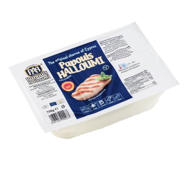 Halloumi Papouis, ser podpuszczkowy, z mleka krowiego, koziego i owczego, blok, 0,75 KG/PA