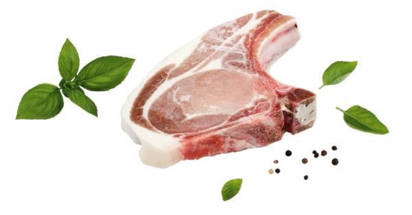 Mr Sokołów Stek Tomahawk wieprzowy krótki, z kością, ok.440-520g, solony, ok. 0,5 KG/ST , dojrzewający na sucho,