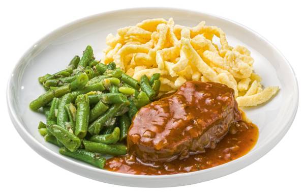 Rinderbraten in Zwiebelsauce