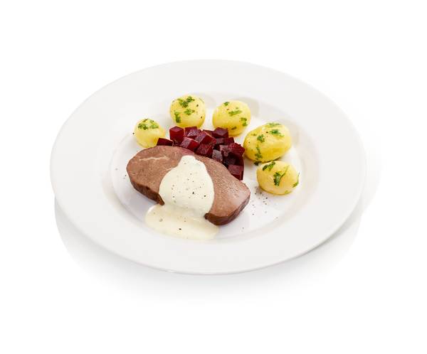 Rinderbraten in Meerrettichsauce