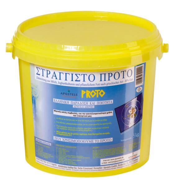 Apostels Proto Joghurt griechische Art, 10% Fett, 5 KG/EI
